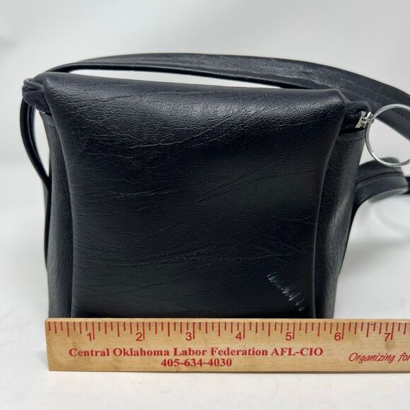 Vintage POLAROID SX70 One Step Camera Bag Black Vinyl Carrying Case Shoulder Bag - Picture 8 of 14